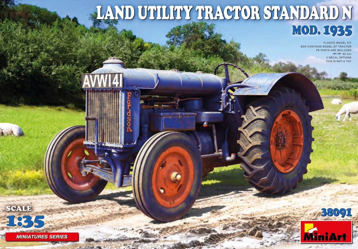 MiniArt Land Utility Tractor Standard N Mod 1935 - 38091 box art