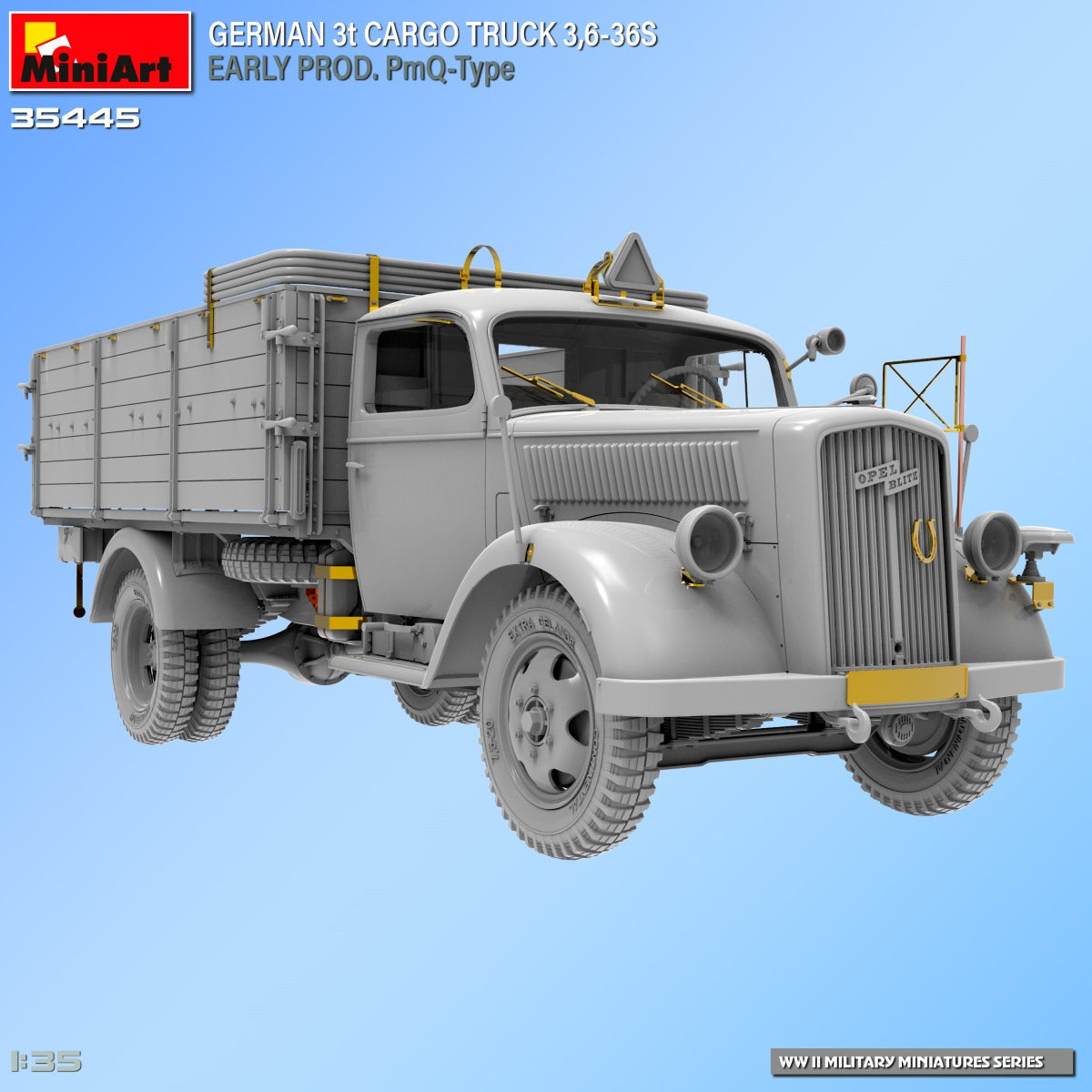 MiniArt 1/35 Military - 3t Cargo Truck 3,6-36S Early Prod PmQ-Type - 35445