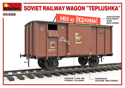 MiniArt 1/35 Accessories - Soviet Railway Wagon 'Teplushka' - 35300