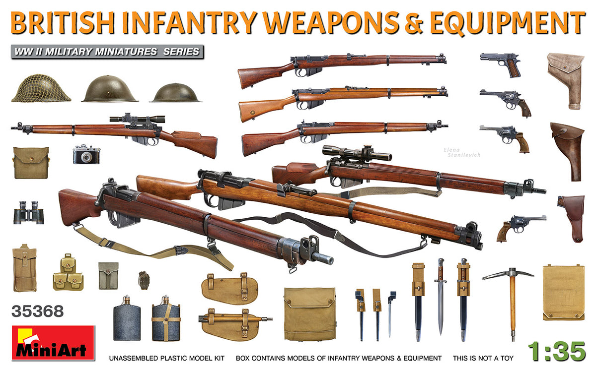 MiniArt British Infantry Weapons & Equipment - 35368 box art