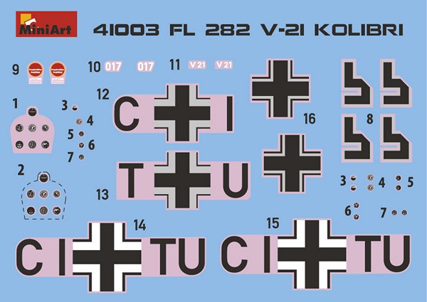 MiniArt 1/35 Military - Fl 282 V-21 Kolibri Helicopter - 41003