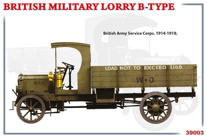 MiniArt 1/35 Military - British Military Lorry B-Type - 39003