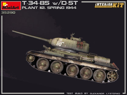 MiniArt 1/35 Military - T-34/85 w/D-5T Plant 112 1944 Interior Kit - 35290