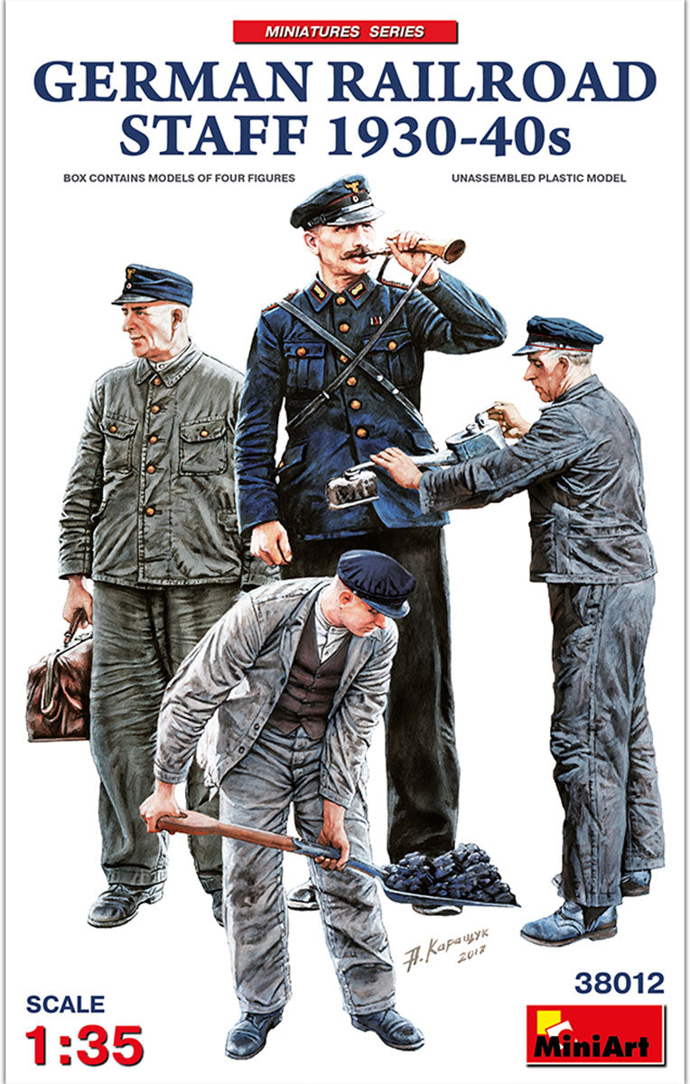 MiniArt German Railroad Staff 1930-40's - 38012 box art