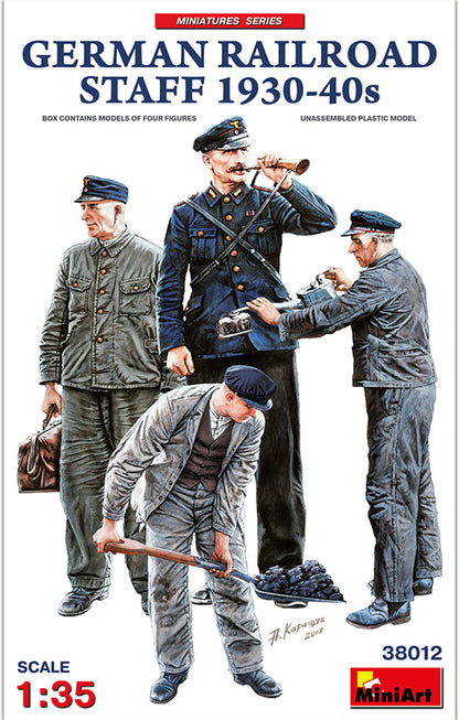 MiniArt German Railroad Staff 1930-40's - 38012 box art