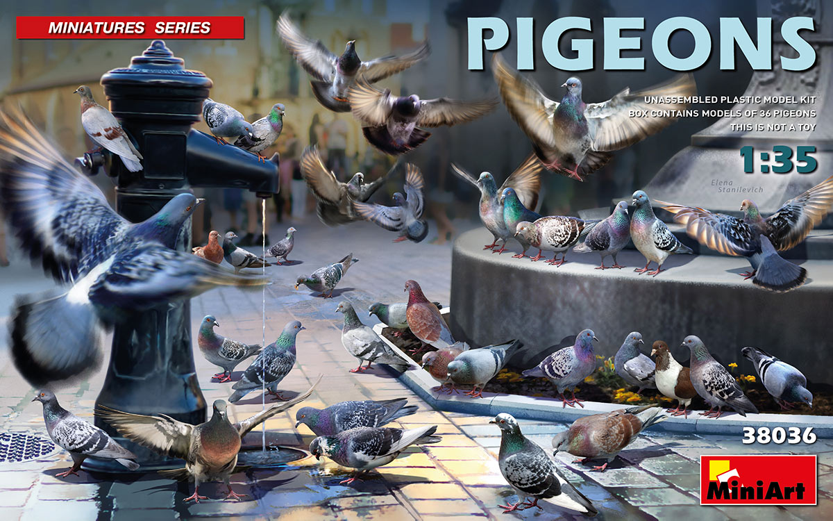 MiniArt Pigeons - 38036 box art