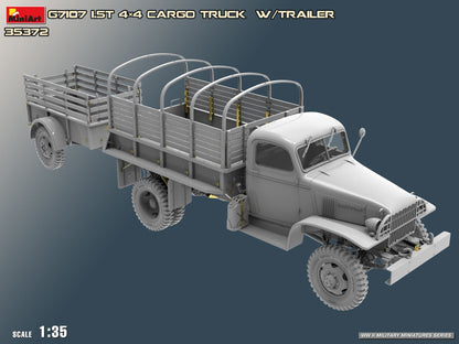 MiniArt 1/35 Military - G7107 1,5t 4x4 Cargo Truck with Trailer - 35372
