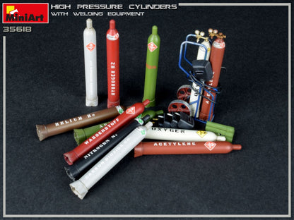 MiniArt 1/35 Military - High Pressure Cylinders w/ Welding Equip - 35618