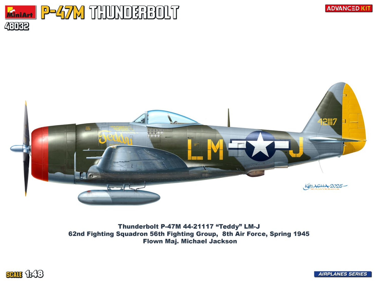 MiniArt 1/48 Aircraft - P-47M Thunderbolt, Advanced Kit - 48032