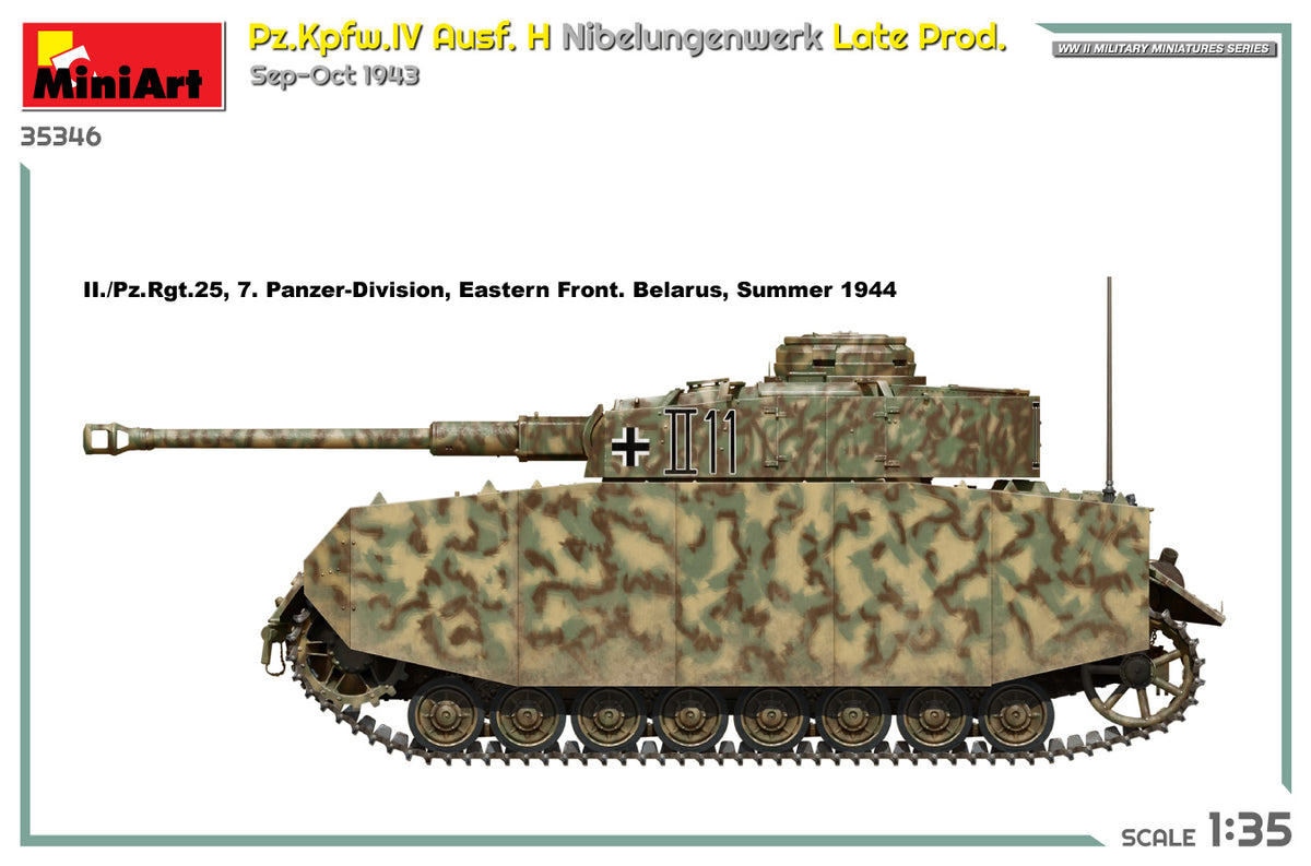 MiniArt 1/35 Military - Pz.Kpfw.IV Ausf H Nibelungenwerk Late Prod - 35346