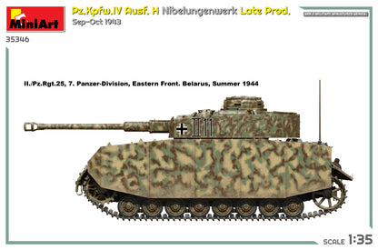 MiniArt 1/35 Military - Pz.Kpfw.IV Ausf H Nibelungenwerk Late Prod - 35346