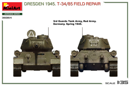MiniArt 1/35 Military - Dresden 1945. T34/85 Field Repair Big Set - 36064