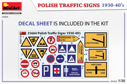 MiniArt 1/35 Accessories - Traffic Signs Polish 1930's - 40's - 35664