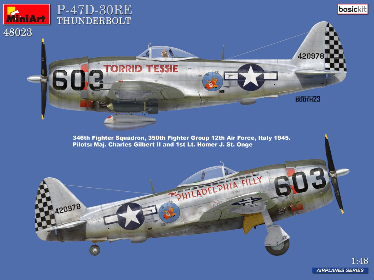 MiniArt 1/48 Aircraft - P-47D-30RE Thunderbolt, Basic Kit - 48023