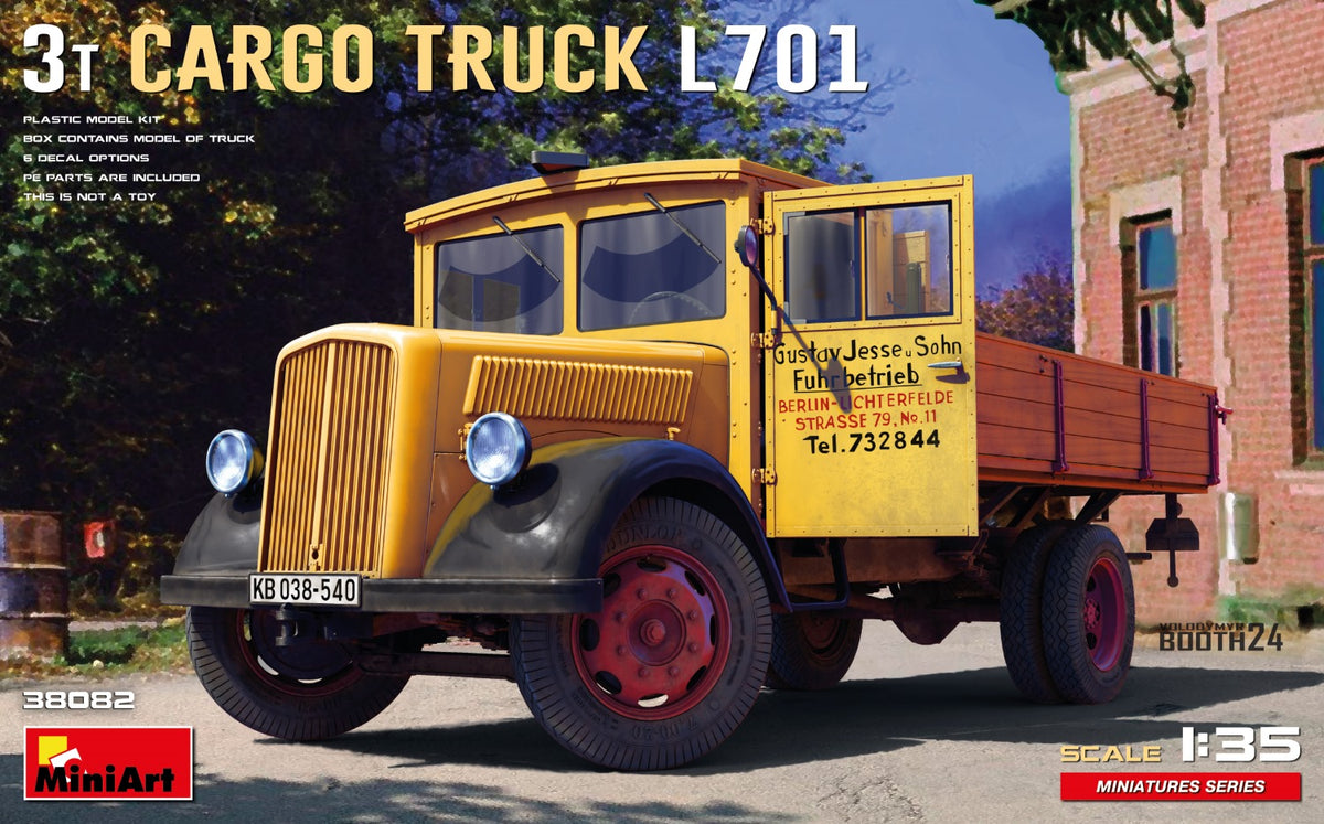 MiniArt 3t Cargo Truck L701 - 38082 box art