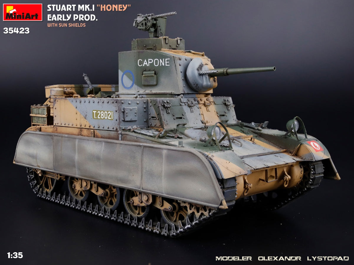 MiniArt 1/35 Military - Stuart Mk.I Honey,Early Prod w/ SunShield - 35423