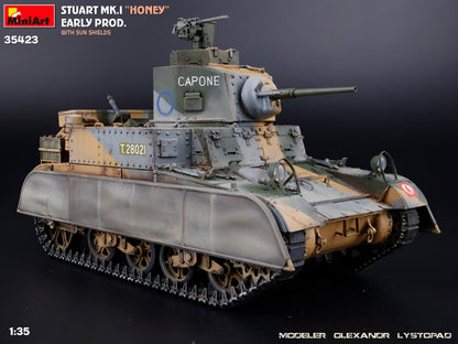MiniArt 1/35 Military - Stuart Mk.I Honey,Early Prod w/ SunShield - 35423