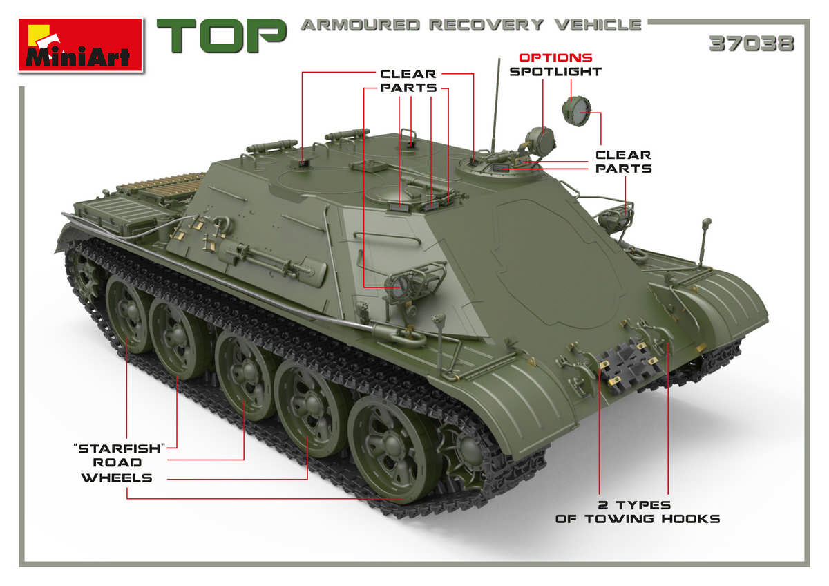 MiniArt 1/35 Military - TOP Armoured Recovery Vehicle - 37038