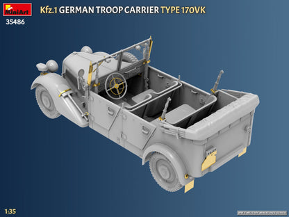 MiniArt 1/35 Military - Kfz.1 German Troop Carrier Type 170VK - 35486