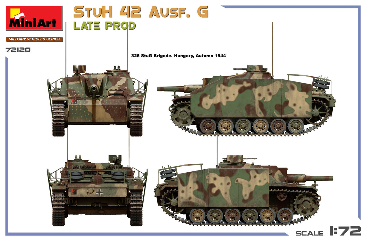 MiniArt 1/72 Military - StuH 42 Ausf. G Late Prod - 72120