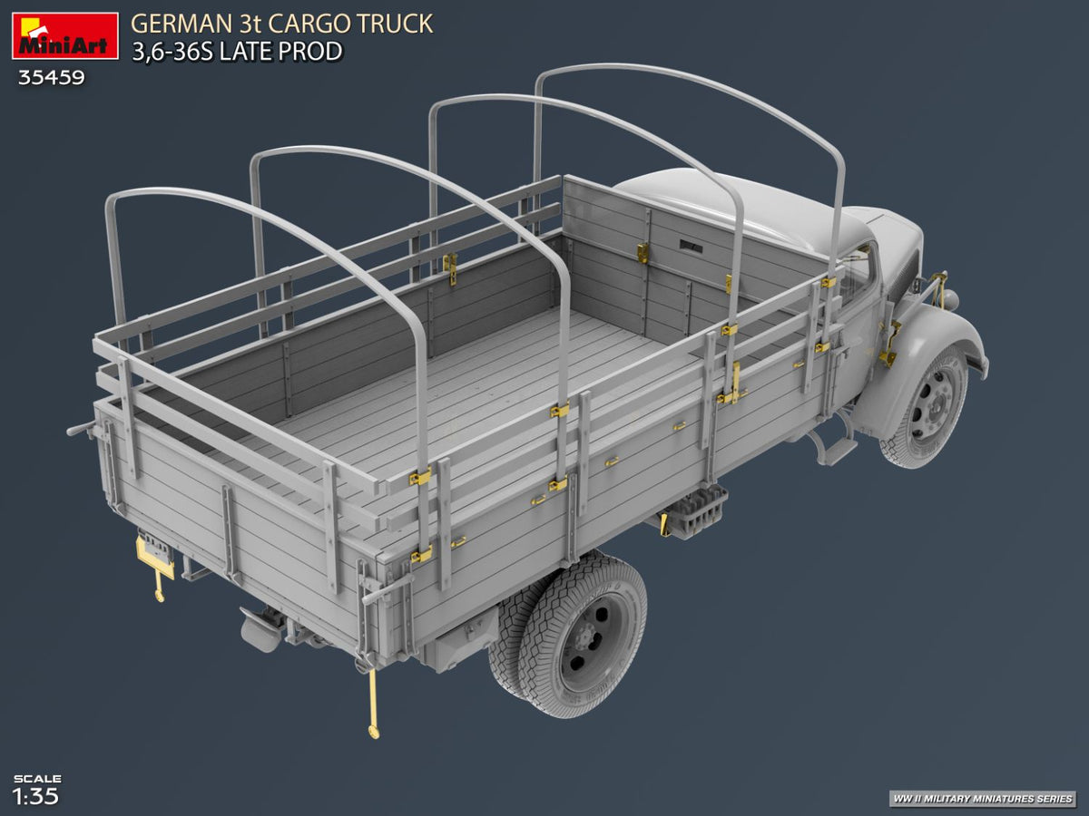 MiniArt 1/35 Military - German 3t Cargo Truck 3,6-36s Late Prod - 35459