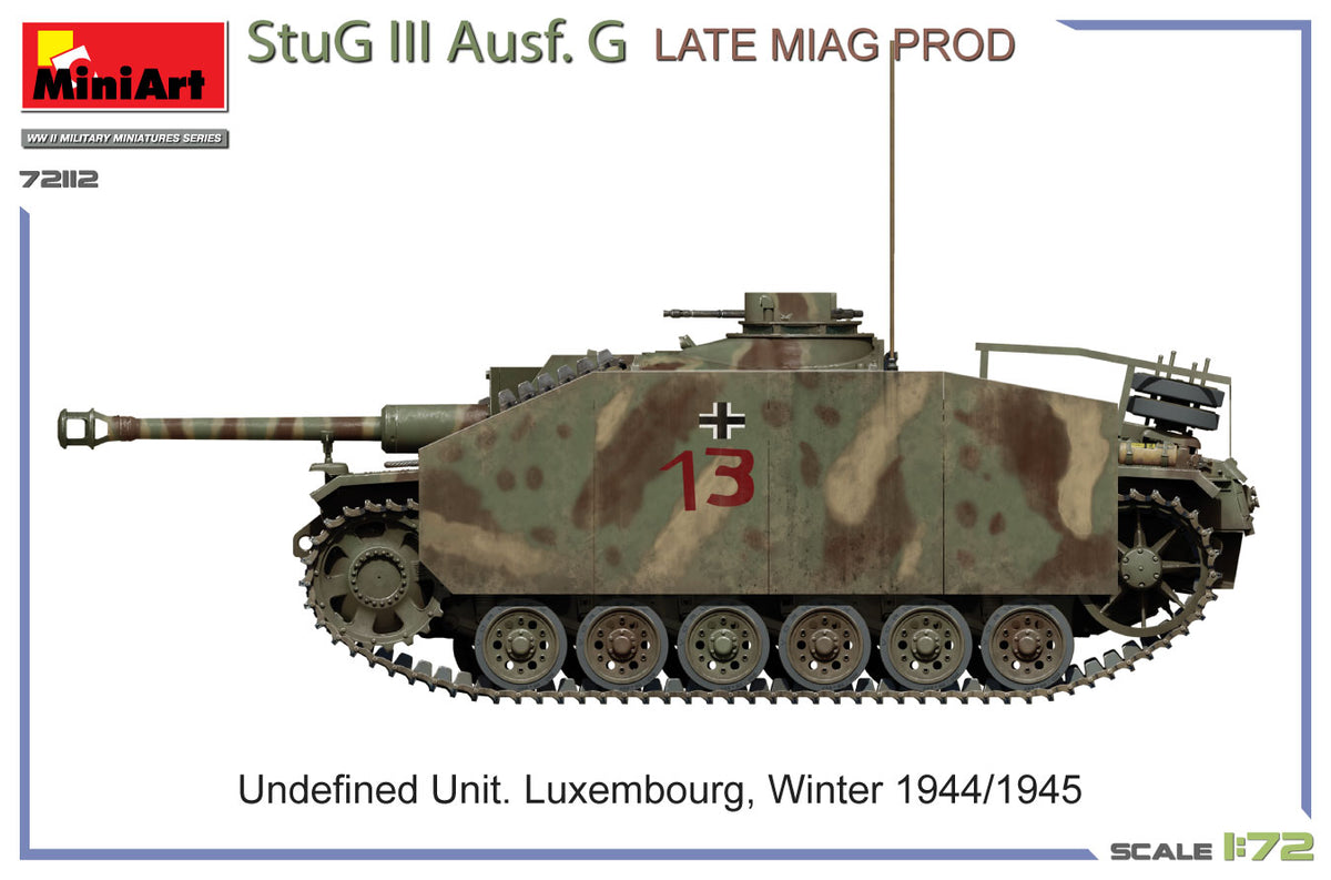 MiniArt 1/72 Military - StuH 42 Ausf. G Late Miag Prod - 72112