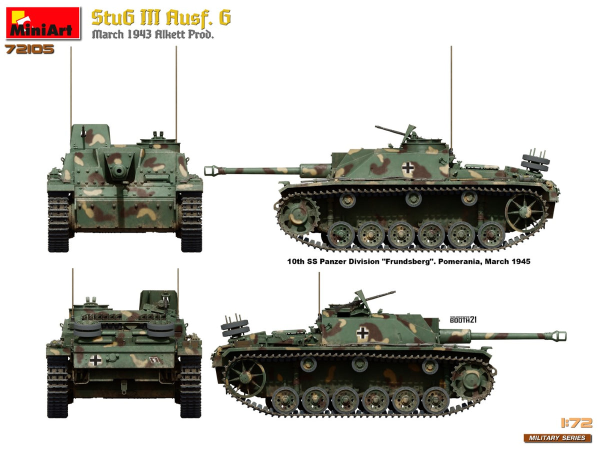 MiniArt 1/72 Military - StuG III Ausf G March 1943 Prod - 72105