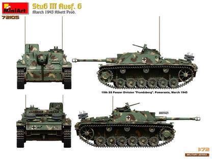 MiniArt 1/72 Military - StuG III Ausf G March 1943 Prod - 72105