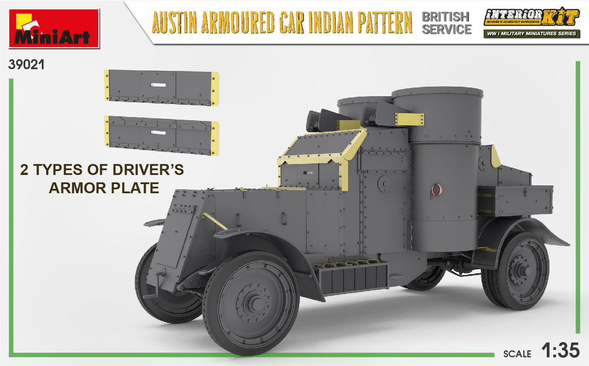 MiniArt 1/35 Military - Austin Armored Car (Indian / British) - 39021
