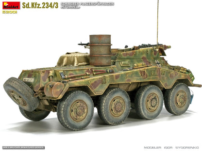 MiniArt 1/35 Military - Sd.Kfz.234/3 Sc hwerer Panzerspahwagen Stummel - 53001