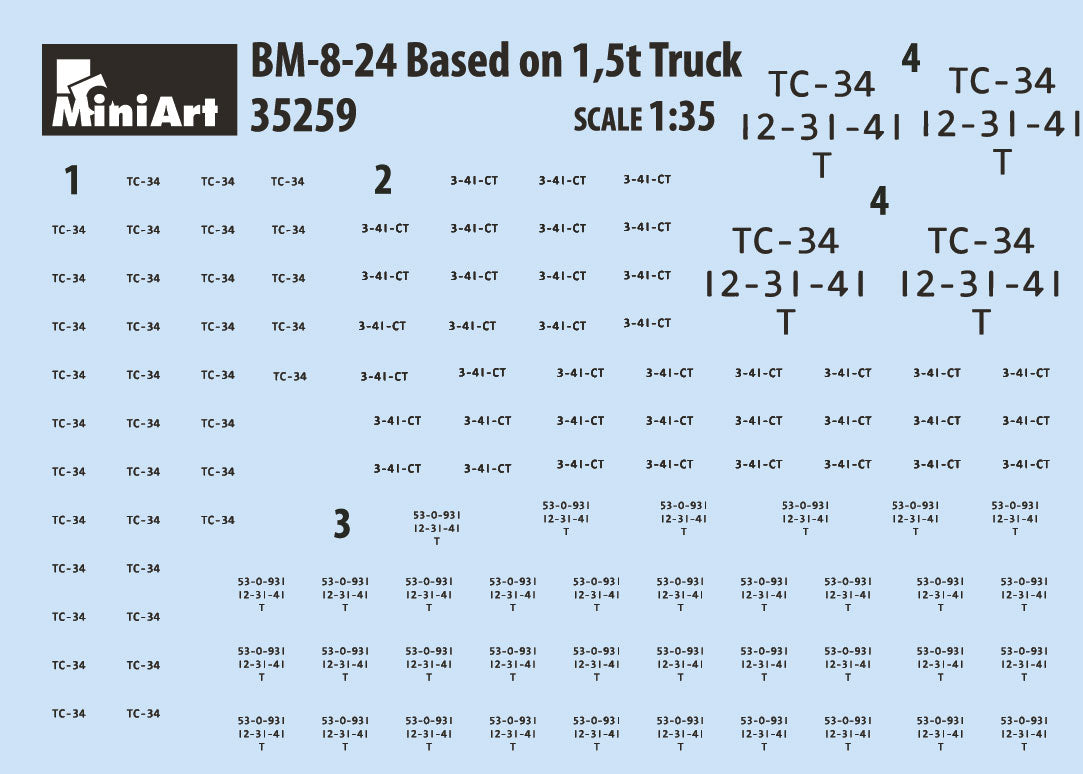 MiniArt 1/35 Military - BM-8-24 Based on 1.5t Truck - 35259