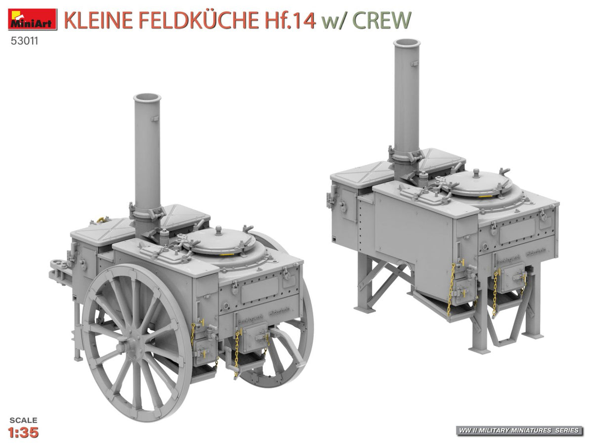 MiniArt 1/35 Military - Kleine Feldkuche HF.14 w/ Crew - 53011