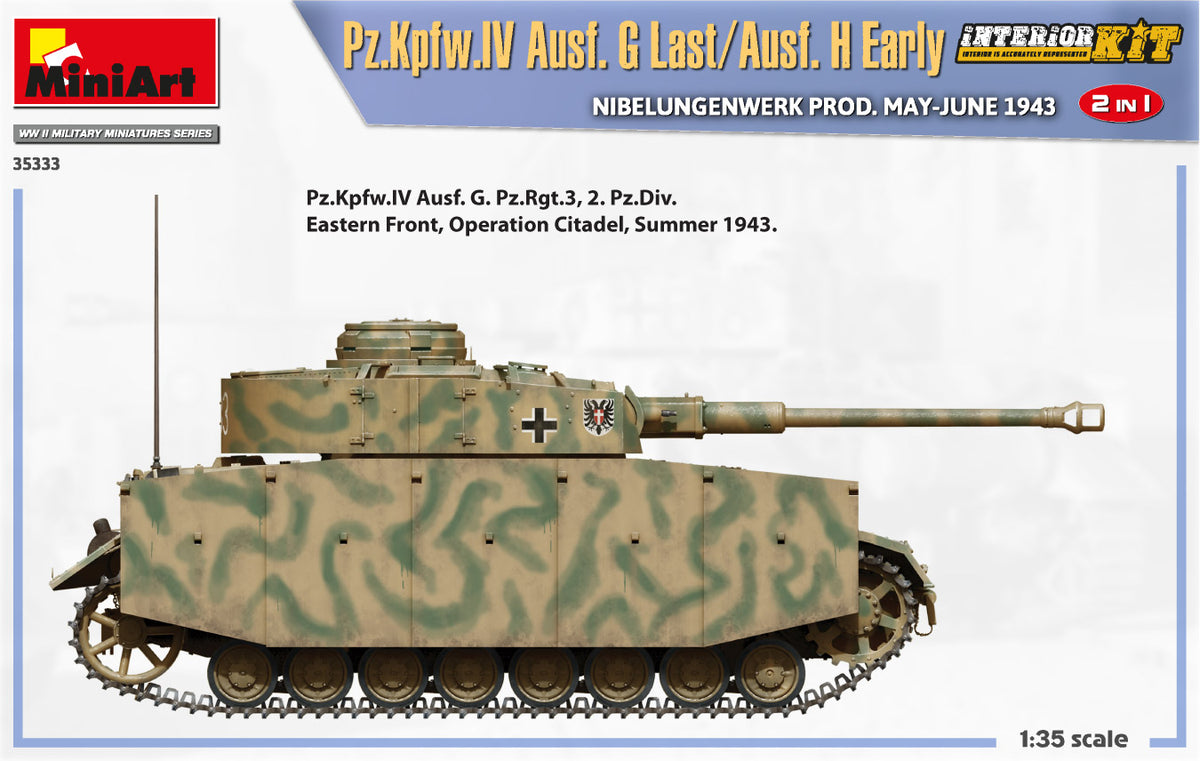 MiniArt 1/35 Military - Pz.Kpfw.IV Ausf G Last / H Early - 35333