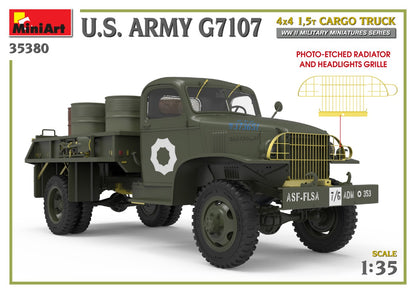 MiniArt 1/35 Military - U.S. ARMY G7107 4X4 1,5t CARGO TRUCK - 35380