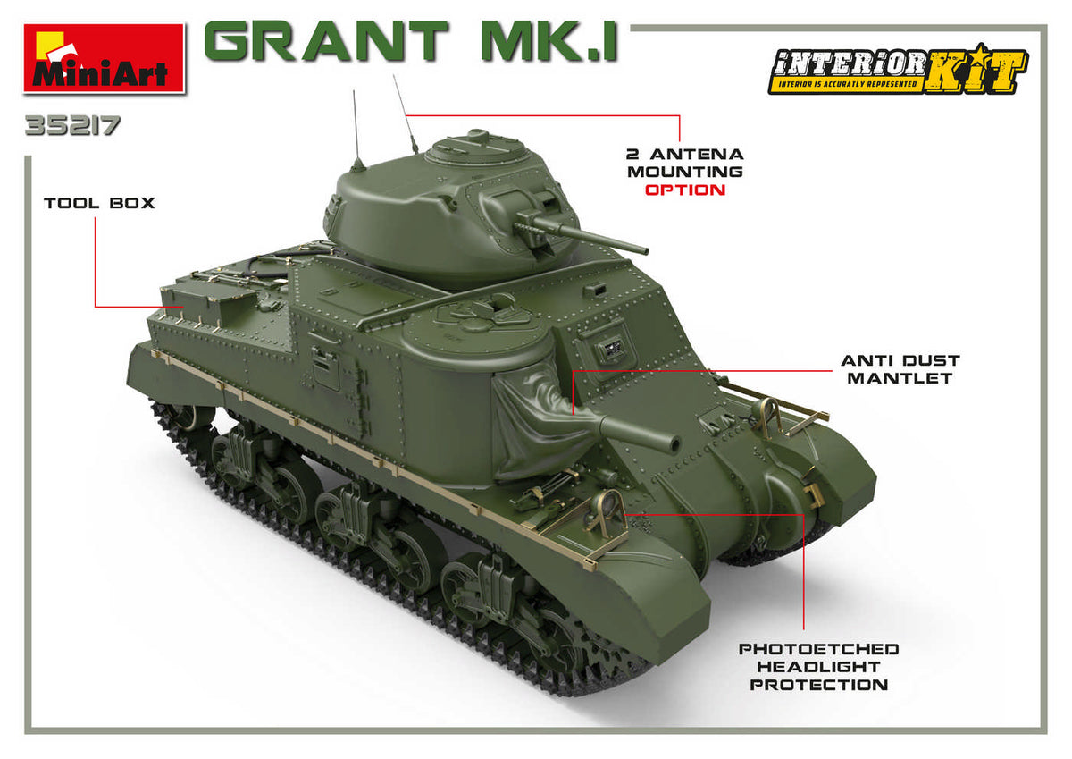 MiniArt 1/35 Military - Grant Mk. Interior Kit - 35217