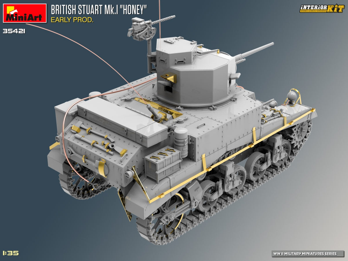 MiniArt 1/35 Military - British Stuart Mk.I 'Honey' Early (Int Kit) - 35421