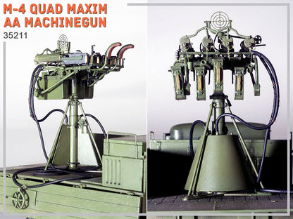 MiniArt 1/35 Military - M-4 Quad Maxim AA Machine Gun - 35211
