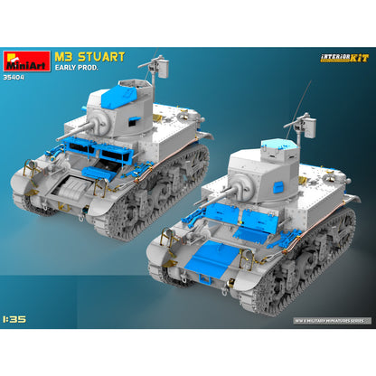 MiniArt 1/35 Military - M3 Stuart Early Prod, Interior Kit - 35404