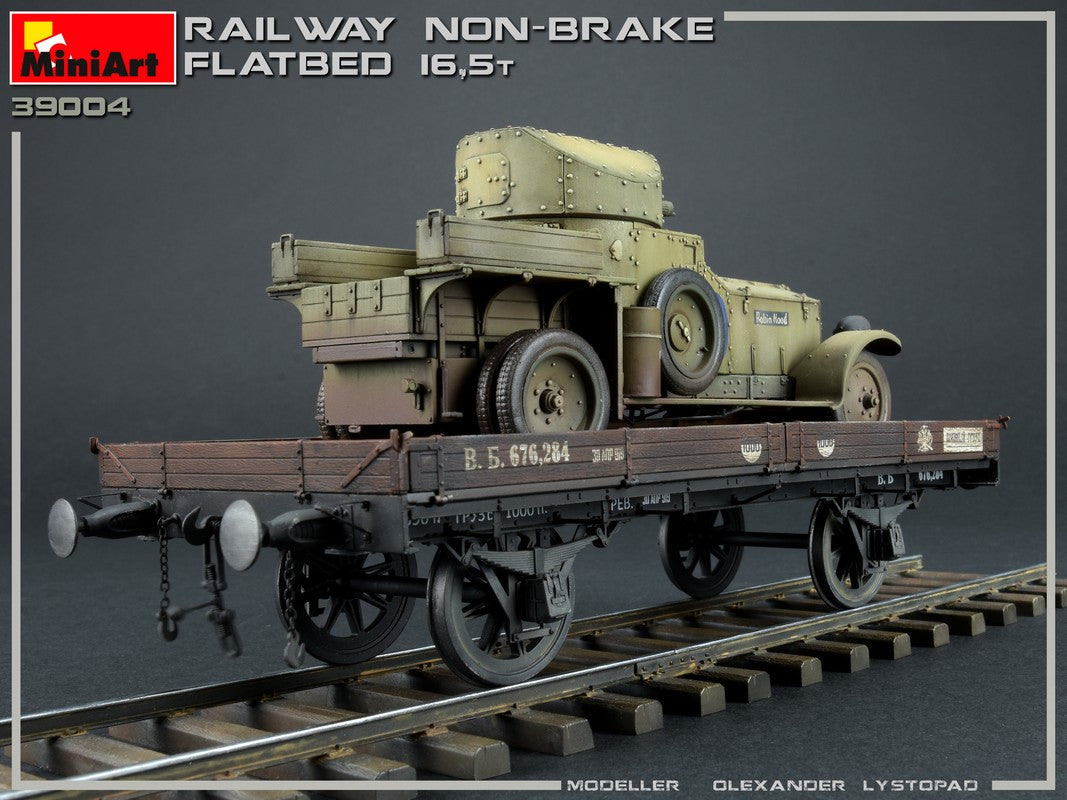 MiniArt 1/35 Accessories - Railway Non-Brake Flatbed 16.5t - 39004