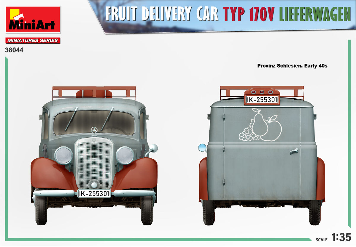 MiniArt 1/35 Military - Fruit Delivery Van TYP 170V LIEFERWAGEN - 38044