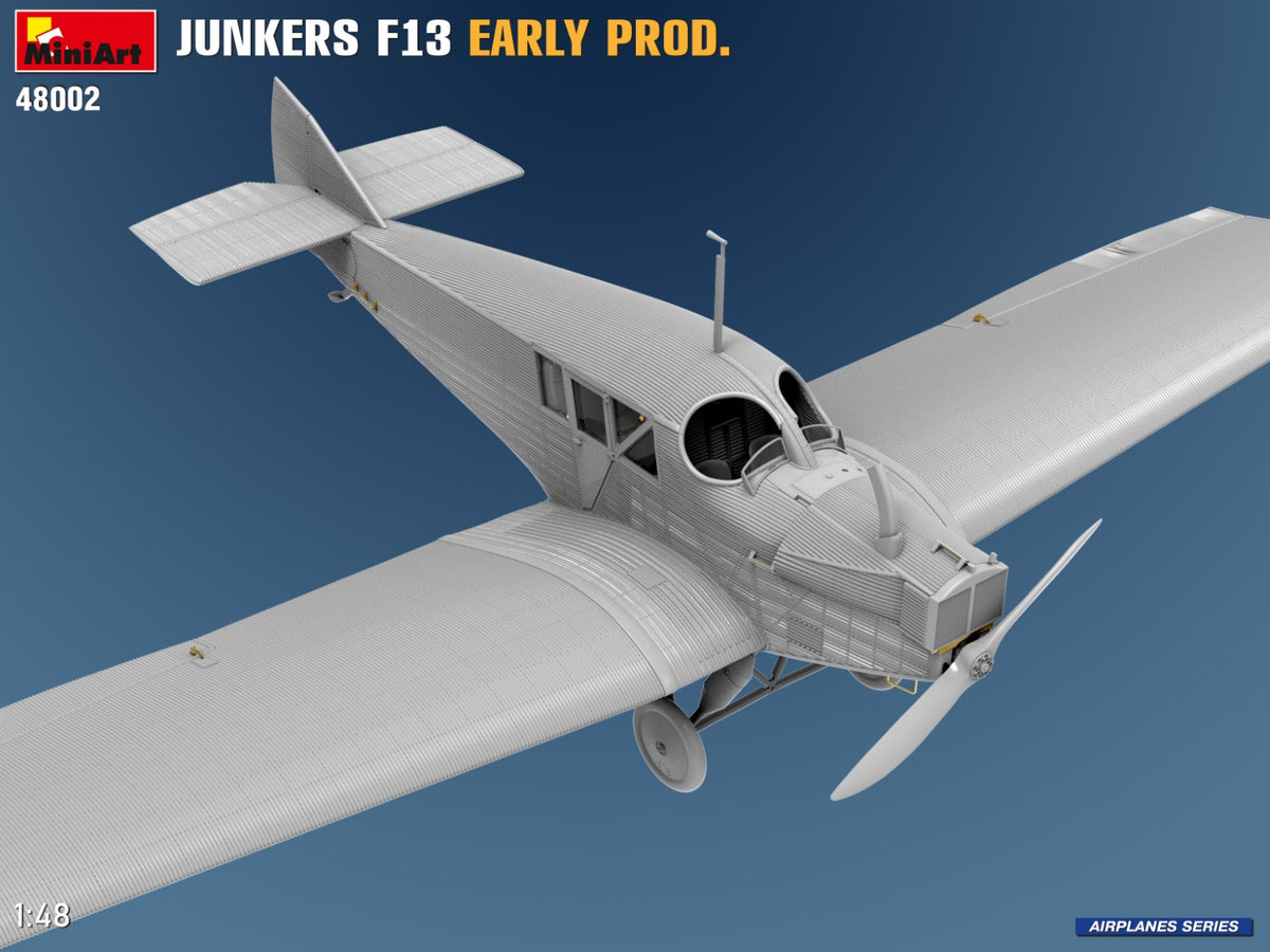 MiniArt 1/48 Aircraft - Junkers F13 Early Prod - 48002