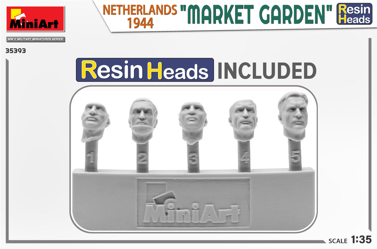 MiniArt 1/35 Military - Market Garden, Holland 1944, w/ Resin Heads - 35393