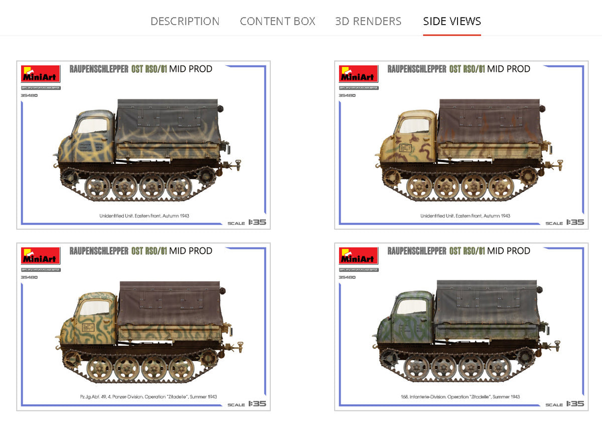 MiniArt 1/35 Military - Raupenschlepper Ost RSO/01. Mid Prod - 35480
