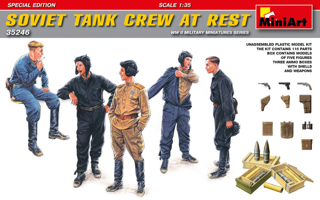 MiniArt Soviet Tank Crew at Rest Special Edition - 35246 box art