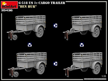 MiniArt 1/35 Military - G-518 US 1t Cargo Trailer "Ben Hur" - 35436