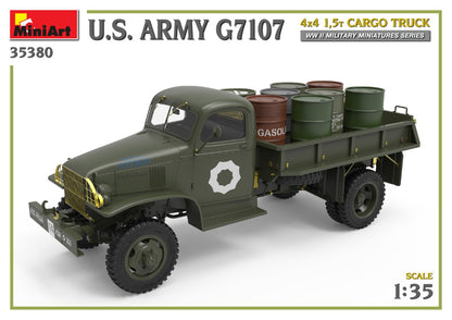 MiniArt 1/35 Military - U.S. ARMY G7107 4X4 1,5t CARGO TRUCK - 35380