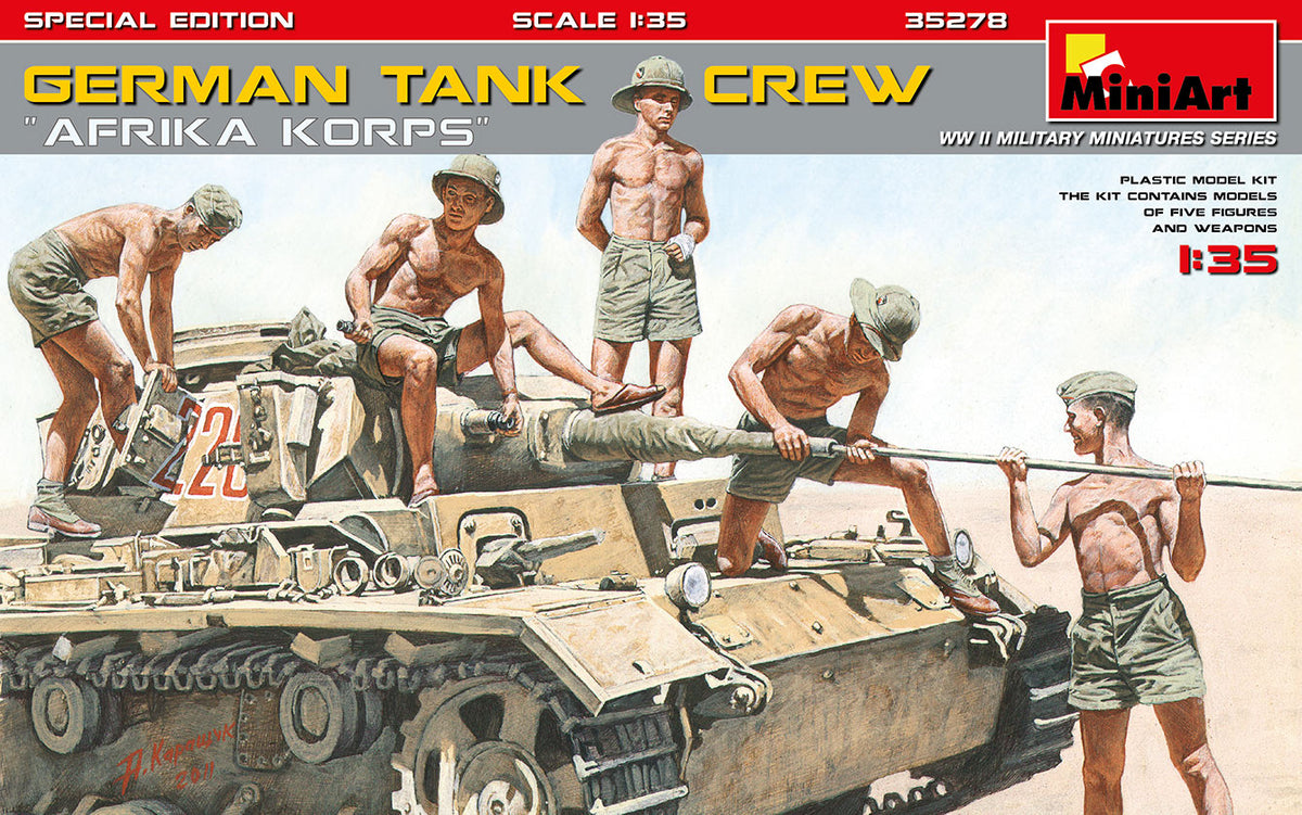 MiniArt German Tank Crew 'Afrika Korp' Spec Edt - 35278 box art