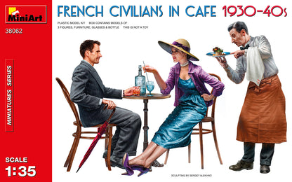 MiniArt French Civilians in Cafe 1930-40's - 38062 box art