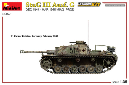 MiniArt 1/35 Military - StuG III Ausf G 1944-45, Miag Prod, Int Kit - 35357
