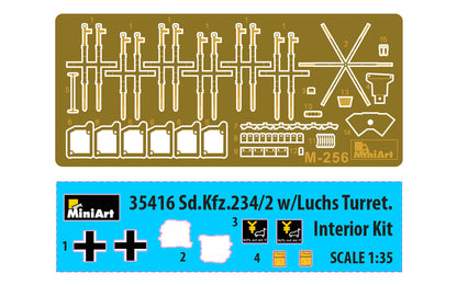 MiniArt 1/35 Military - Sd.Kfz.234/2 with 'Luchs' Turret (Int Kit) - 35416